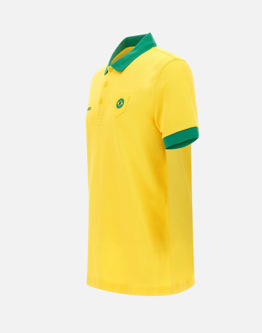 BOSS Polo "Paddy" con dettaglio bandiera paese YELLOW Uomo 