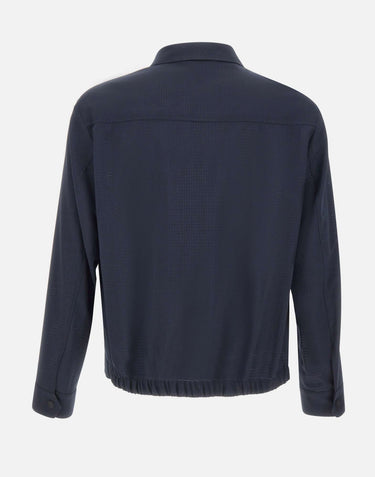 Giacca sovracamicia relaxed fit in misto lana 50559295 404 BOSS 