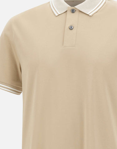 BOSS Polo "Phillipson" BEIGE Uomo 