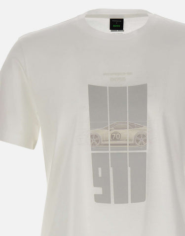 BOSS T-shirt "Spirit70 Grx" WHITE Uomo 