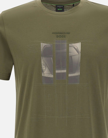 BOSS T-shirt "Spirit70 Grx" GREEN Uomo 