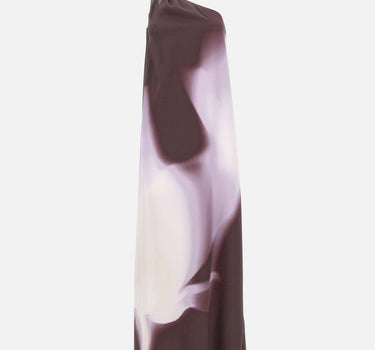 BOSS Vestito monospalla con stampa floreale PURPLE Donna 
