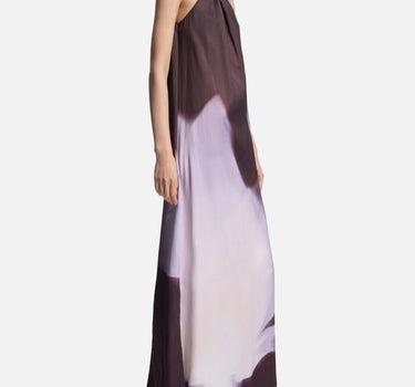 BOSS Vestito monospalla con stampa floreale PURPLE Donna 