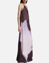 BOSS Vestito monospalla con stampa floreale PURPLE Donna 