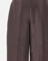 BOSS Pantaloni in misto lino laminati BROWN Donna 