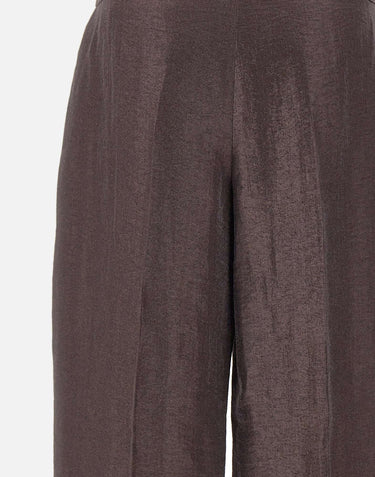 BOSS Pantaloni in misto lino laminati BROWN Donna 