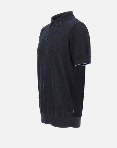 BOSS Polo "L-Naldo" BLUE Uomo 