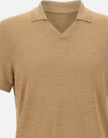 BOSS Polo "L_Naden" BEIGE Uomo 