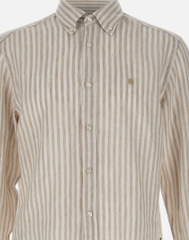 BOSS Camicia "H-Liam" BEIGE Uomo 