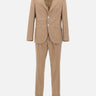 BOSS Abito in misto lana gessato BEIGE Uomo 