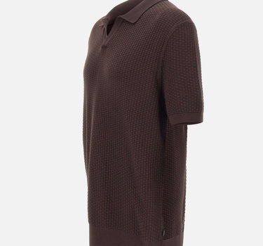 BOSS Polo "H-Natalo" BROWN Uomo 