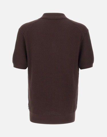 BOSS Polo "H-Natalo" BROWN Uomo 