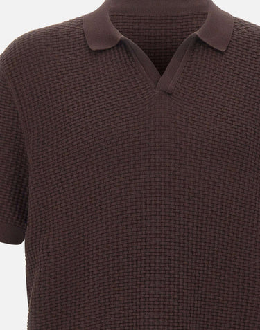BOSS Polo "H-Natalo" BROWN Uomo 