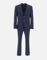 BOSS Abito slim fit con micromotivo BLUE Uomo 