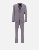 BOSS Abito slim fit con micromotivo PURPLE Uomo 