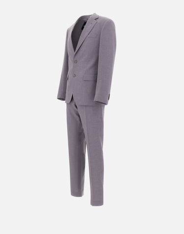 BOSS Abito slim fit con micromotivo PURPLE Uomo 