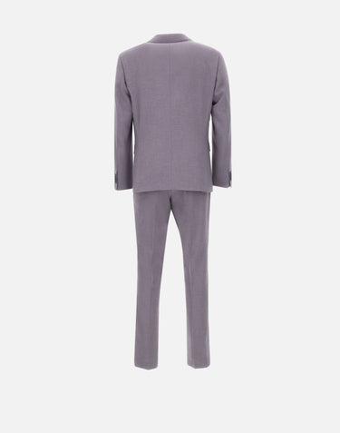 BOSS Abito slim fit con micromotivo PURPLE Uomo 