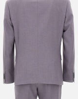 BOSS Abito slim fit con micromotivo PURPLE Uomo 