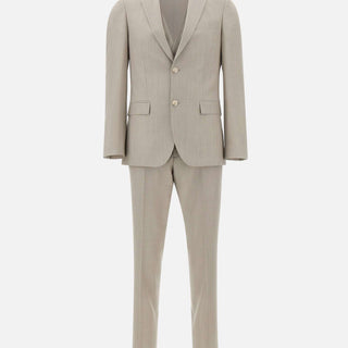Abito tre pezzi slim fit in lana vergine 50561836 068 BOSS 