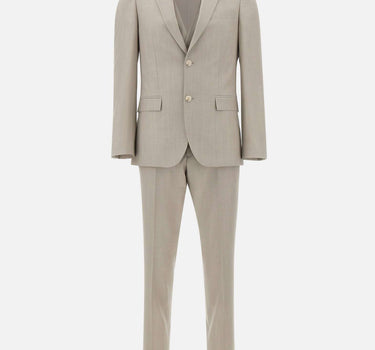 Abito tre pezzi slim fit in lana vergine 50561836 068 BOSS 