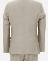 Abito tre pezzi slim fit in lana vergine 50561836 068 BOSS 
