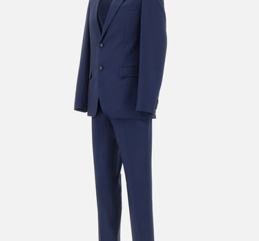 BOSS Abito tre pezzi slim fit in lana vergine BLUE Uomo 