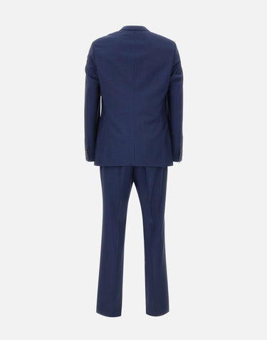 BOSS Abito tre pezzi slim fit in lana vergine BLUE Uomo 