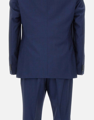 BOSS Abito tre pezzi slim fit in lana vergine BLUE Uomo 