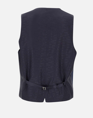BOSS Abito tre pezzi slim fit in lana vergine BLUE Uomo 
