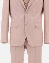 BOSS Abito tre pezzi slim fit in lana vergine Pink Uomo 