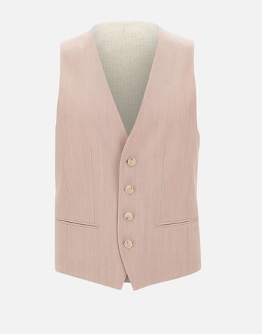 BOSS Abito tre pezzi slim fit in lana vergine Pink Uomo 