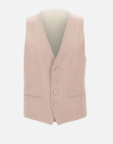 BOSS Abito tre pezzi slim fit in lana vergine Pink Uomo 