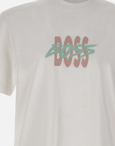 BOSS T-shirt "Te-Bass" WHITE Uomo 