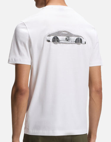 BOSS T-shirt "Spirit 70 Car" WHITE Uomo 