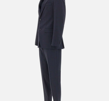 BOSS Abito slim fit con micromotivo BLUE Uomo 