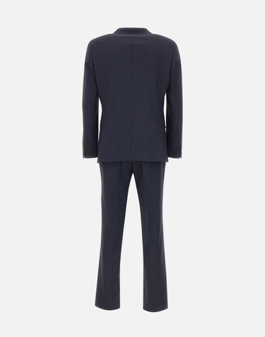 BOSS Abito slim fit con micromotivo BLUE Uomo 