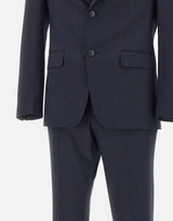 BOSS Abito slim fit con micromotivo BLUE Uomo 