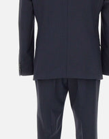 BOSS Abito slim fit con micromotivo BLUE Uomo 