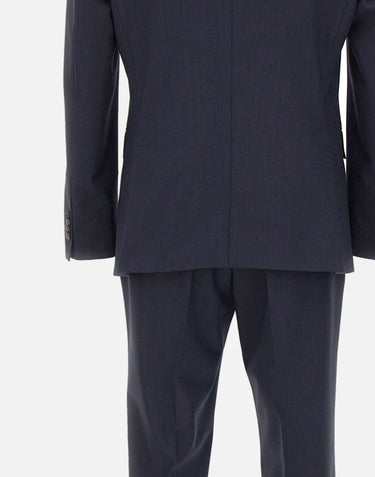 BOSS Abito slim fit con micromotivo BLUE Uomo 