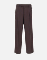 BOSS Pantaloni in twill drappeggiato BROWN Uomo 