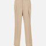 BOSS Pantaloni in twill drappeggiato BEIGE Uomo 