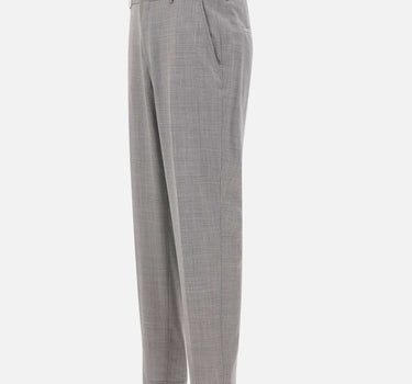 BOSS Pantaloni dal fit affusolato in lana vergine GREY Uomo 