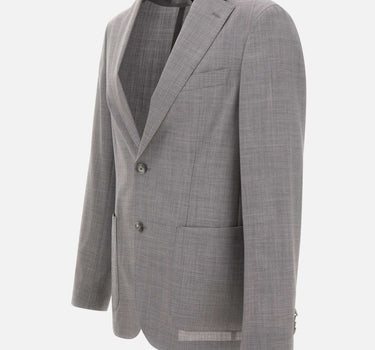 BOSS Blazer slim fit in lana vergine GREY Uomo 