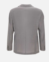 BOSS Blazer slim fit in lana vergine GREY Uomo 
