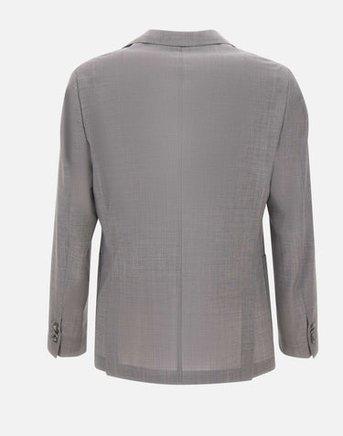 BOSS Blazer slim fit in lana vergine GREY Uomo 