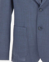 BOSS Blazer slim fit in lana vergine BLUE Uomo 