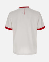 T-shirt in cotone elasticizzato con bandiera 50562134 101 BOSS 
