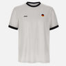 T-shirt in cotone elasticizzato con bandiera 50562134 102 BOSS 