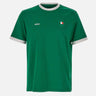 T-shirt in cotone elasticizzato con bandiera 50562134 320 BOSS 