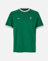 T-shirt in cotone elasticizzato con bandiera 50562134 320 BOSS 